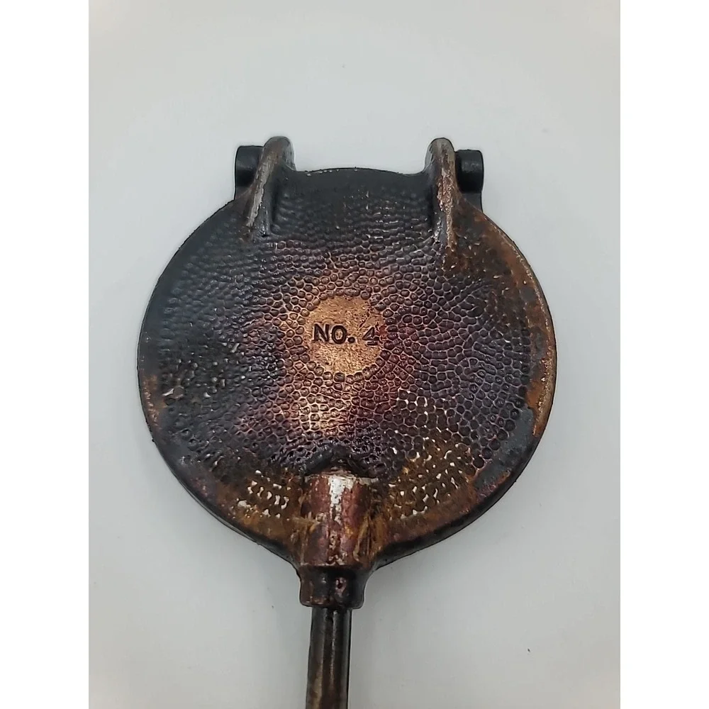 VTG Italian Pizzelle Maker Handheld Stove Top‎ Aluminum Cookie Waffle Iron